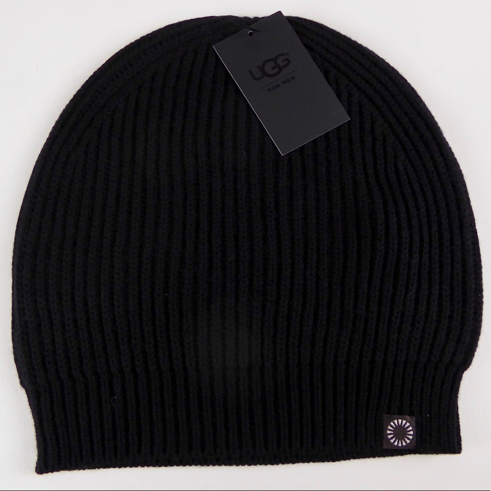 UGG Slouchy Knit Beanie 2 Hat Set Wool Blend NWT - Picture 4 of 8